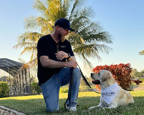 Wyatt Rhoden, founder of True Dog Training